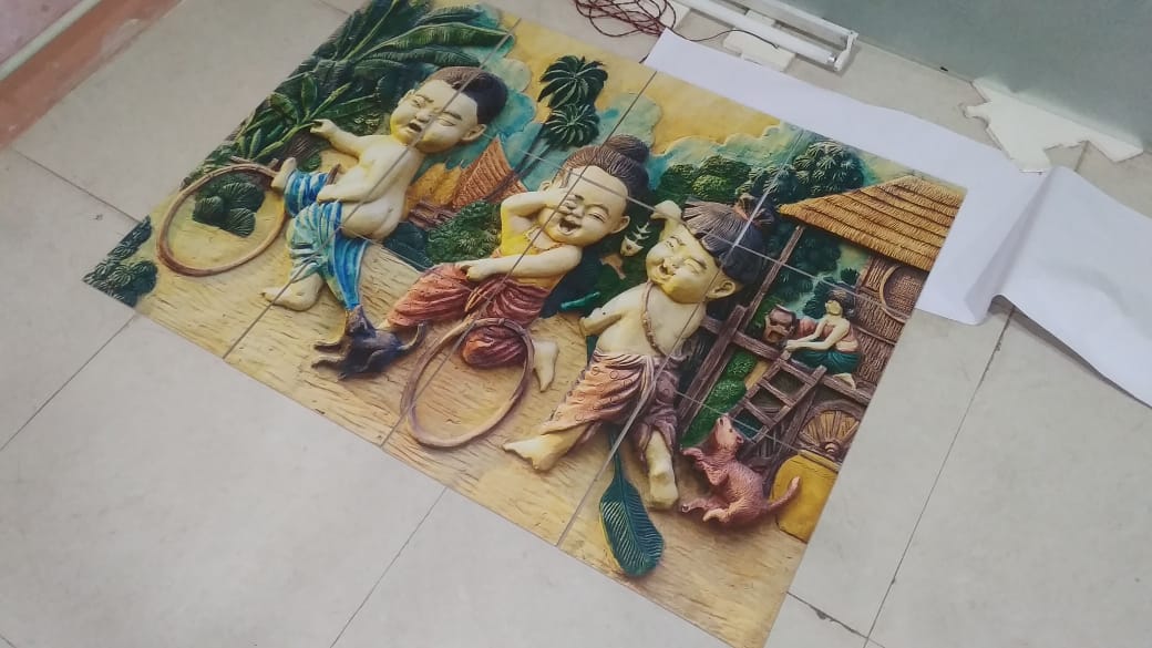 Completed tiles installation by Staynish