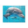 NISH! Dolphin Wall Tiles #035 - Ceramic, Digital Poster Wall Tiles