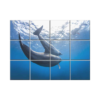 NISH! Dolphin Wall Tiles #036 - Ceramic, Digital Poster Wall Tiles