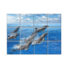 NISH! Dolphin Wall Tiles #047 - Ceramic, Digital Poster Wall Tiles