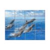 NISH! Dolphin Wall Tiles #047 - Ceramic, Digital Poster Wall Tiles