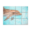 NISH! Dolphin Wall Tiles #049 - Ceramic, Digital Poster Wall Tiles