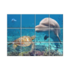 NISH! Dolphin Wall Tiles #061 - Ceramic, Digital Poster Wall Tiles
