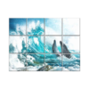 NISH! Dolphin Wall Tiles #076 - Ceramic, Digital Poster Wall Tiles