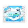 NISH! Dolphin Wall Tiles #086 - Ceramic, Digital Poster Wall Tiles