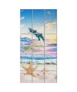 NISH! Dolphin Wall Tiles #506 - Ceramic, Digital Poster Wall Tiles