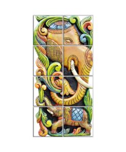 NISH! Elephant Wall Tiles #509 - Ceramic, Digital Poster Tiles
