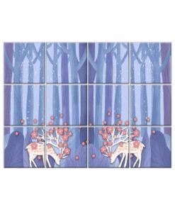 Forest Scenery Wall Tiles #087 - Ceramic, Digital Wall Tiles