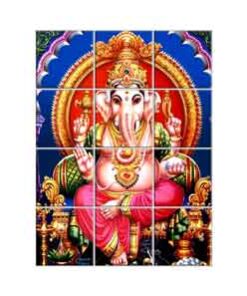 Ganesha Wall Tiles #016 - Ceramic, Digital Wall Tiles