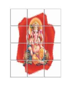 Ganesha Wall Tiles #021 - Ceramic, Digital Wall Tiles