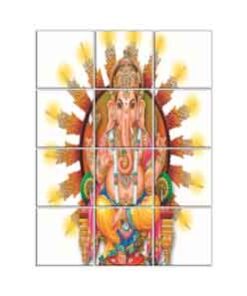 Ganesha Wall Tiles #022 - Ceramic, Digital Wall Tiles