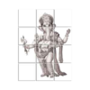 Ganesha Wall Tiles #023 - Ceramic, Digital Wall Tiles