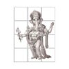 Ganesha Wall Tiles #023 - Ceramic, Digital Wall Tiles