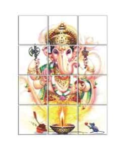Ganesha Wall Tiles #027 - Ceramic, Digital Wall Tiles