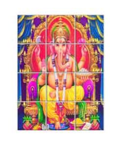 Ganesha Wall Tiles #035 - Ceramic, Digital Wall Tiles