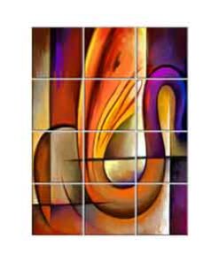 Ganesha Wall Tiles #039 - Ceramic, Digital Wall Tiles