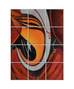 Ganesha Wall Tiles #043 - Ceramic, Digital Wall Tiles
