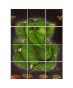 Ganesha Wall Tiles #045 - Ceramic, Digital Wall Tiles