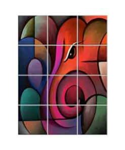 Ganesha Wall Tiles #046 - Ceramic, Digital Wall Tiles