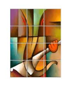 Ganesha Wall Tiles #048 - Ceramic, Digital Wall Tiles