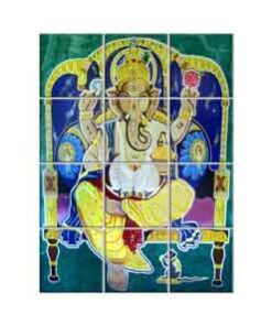 Ganesha Wall Tiles #053 - Ceramic, Digital Wall Tiles