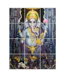 Ganesha Wall Tiles #054 - Ceramic, Digital Wall Tiles
