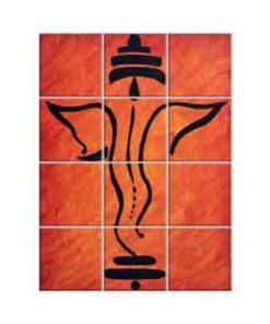 Ganesha Wall Tiles #060 - Ceramic, Digital Wall Tiles