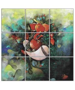 Ganesha Wall Tiles #068 - Ceramic, Digital Wall Tiles