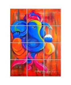 Ganesha Wall Tiles #070 - Ceramic, Digital Wall Tiles