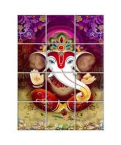 Ganesha Wall Tiles #075 - Ceramic, Digital Wall Tiles