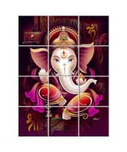Ganesha Wall Tiles #085 - Ceramic, Digital Wall Tiles