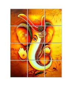 Ganesha Wall Tiles #087 - Ceramic, Digital Wall Tiles