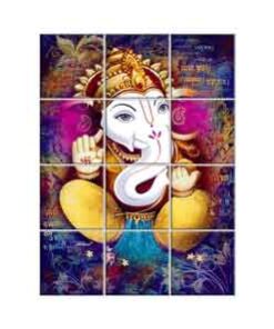 Ganesha Wall Tiles #098 - Ceramic, Digital Wall Tiles