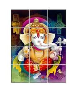 Ganesha Wall Tiles #101 - Ceramic, Digital Wall Tiles