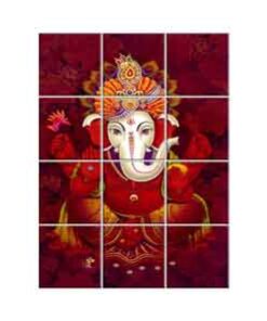 Ganesha Wall Tiles #106 - Ceramic, Digital Wall Tiles