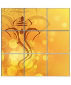 Ganesha Wall Tiles #107 - Ceramic, Digital Wall Tiles