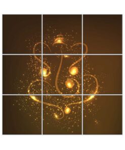 Ganesha Wall Tiles #116 - Ceramic, Digital Wall Tiles