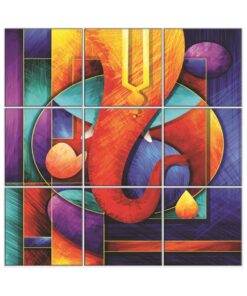 Ganesha Wall Tiles #136 - Ceramic, Digital Wall Tiles