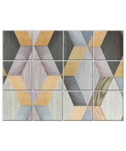 NISH! Geometric Wall Tiles #016 - Ceramic, Digital Poster Tiles
