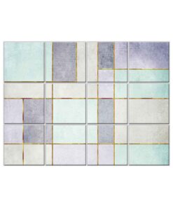 NISH! Geometric Wall Tiles #017 - Ceramic, Digital Poster Tiles