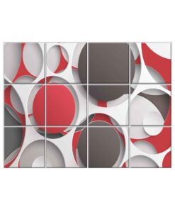 NISH! Geometric Wall Tiles #023 - Ceramic, Digital Poster Tiles