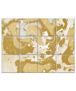 NISH! Gold Wall Tiles #014 - Ceramic, Digital Wall Tiles