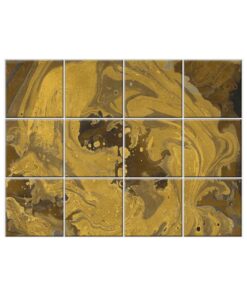 NISH! Gold Wall Tiles #027 - Ceramic, Digital Wall Tiles