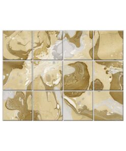 NISH! Gold Wall Tiles #047 - Ceramic, Digital Wall Tiles