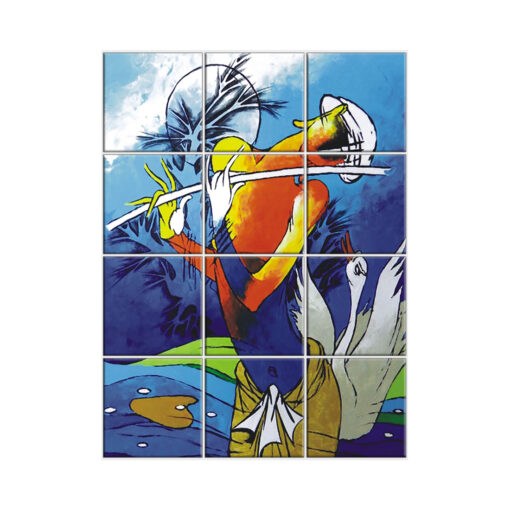 Krishna Wall Tiles #008 - Ceramic, Digital Wall Tiles