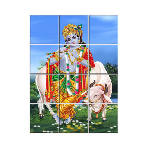 Krishna Wall Tiles #017 - Ceramic, Digital Wall Tiles