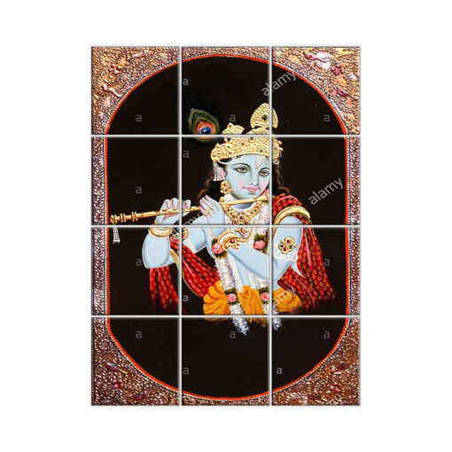 Krishna Wall Tiles #022 - Ceramic, Digital Wall Tiles