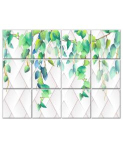 NISH! Leaf Wall Tiles #014 - Ceramic, Digital Wall Tiles