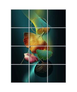 NISH! Leaf Wall Tiles #518 - Ceramic, Digital Wall Tiles