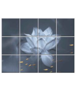 NISH! Lotus Wall Tiles #015 - Ceramic, Digital Poster Tiles